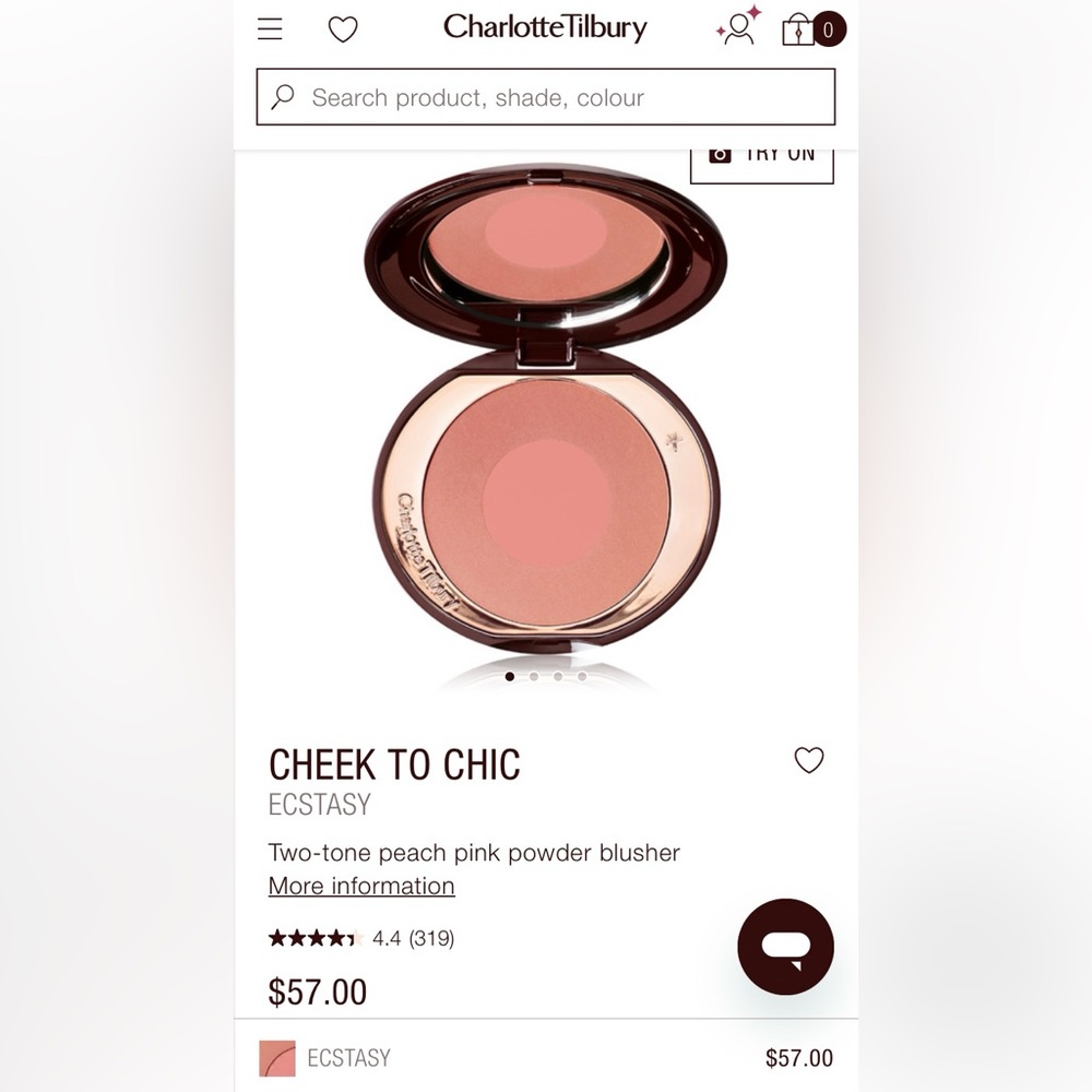 Charlotte Tilbury Cheek to Chic blush - New